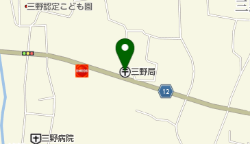 三野郵便局の地図画像