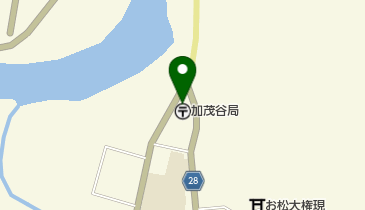 加茂谷郵便局の地図画像