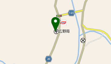 広野郵便局の地図画像