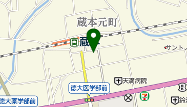 徳島蔵本郵便局の地図画像