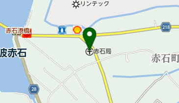 赤石郵便局の地図画像