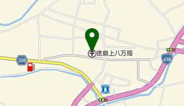 徳島上八万郵便局の地図画像