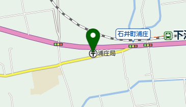 浦庄郵便局の地図画像