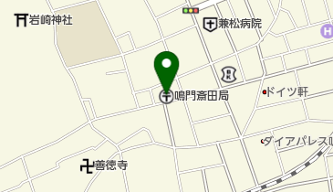 鳴門斎田郵便局の地図画像