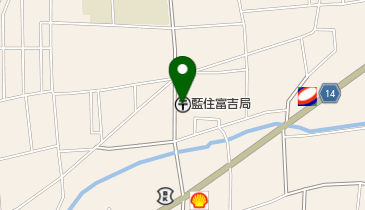 藍住富吉郵便局の地図画像