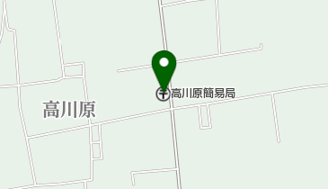 高川原簡易郵便局の地図画像