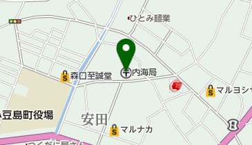 内海郵便局の地図画像