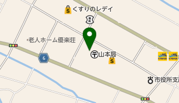 山本郵便局の地図画像