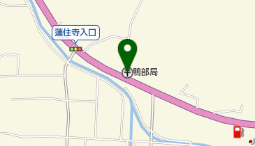 鴨部郵便局の地図画像