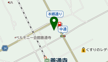 善通寺本郷通郵便局の地図画像