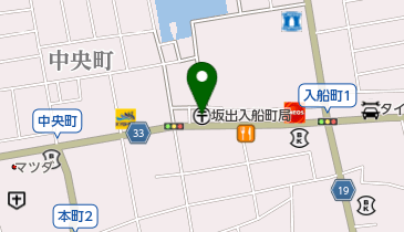 坂出入船町郵便局の地図画像