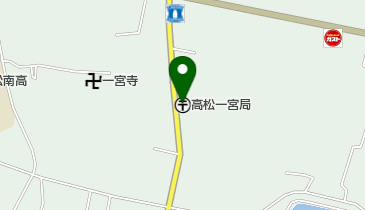 高松一宮郵便局の地図画像