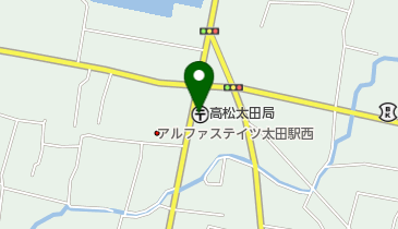 高松太田郵便局の地図画像