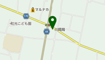 川岡郵便局の地図画像