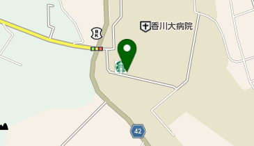 香川大学病院内郵便局の地図画像