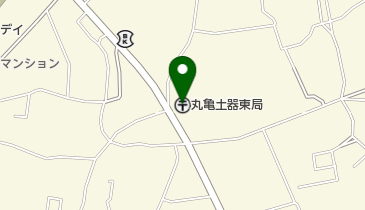 丸亀土器東郵便局の地図画像