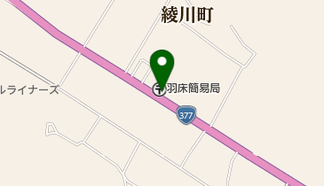 羽床簡易郵便局の地図画像