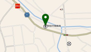 財田中簡易郵便局の地図画像