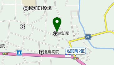 越知郵便局の地図画像