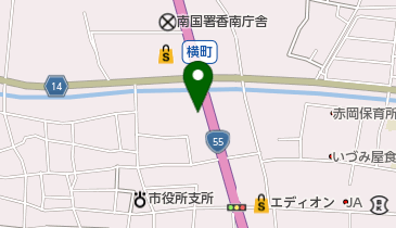 赤岡郵便局の地図画像