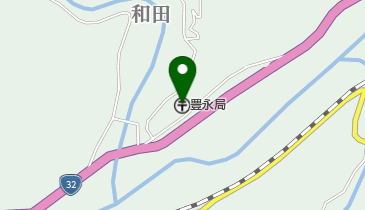 豊永郵便局の地図画像