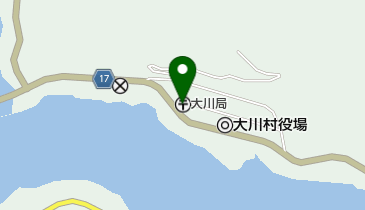 大川郵便局の地図画像