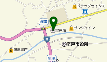 室戸郵便局の地図画像