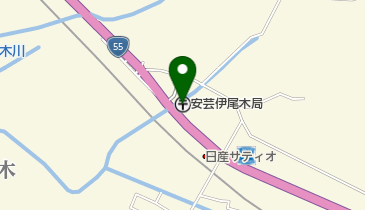 安芸伊尾木郵便局の地図画像