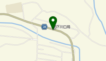 下川口郵便局の地図画像