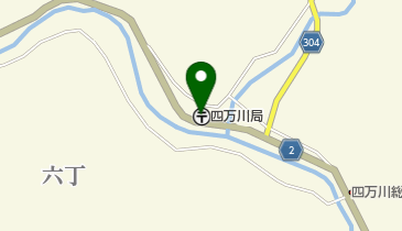 四万川郵便局の地図画像