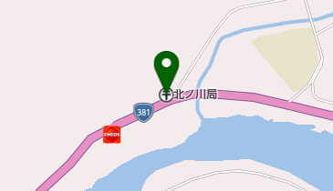 北ノ川郵便局の地図画像