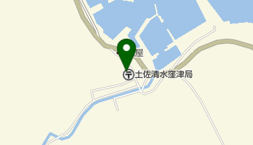 土佐清水窪津郵便局の地図画像