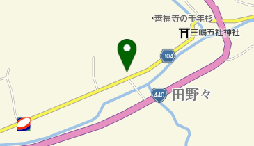 越知面郵便局の地図画像