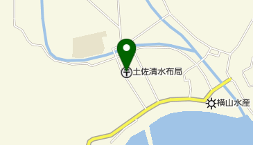 土佐清水布郵便局の地図画像