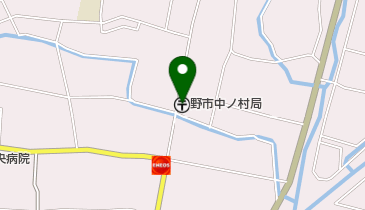 野市中ノ村郵便局の地図画像