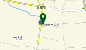 安芸土居郵便局の地図画像
