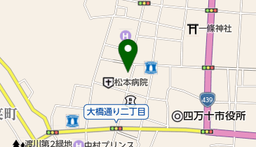 中村下町郵便局の地図画像