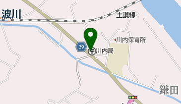 川内郵便局の地図画像