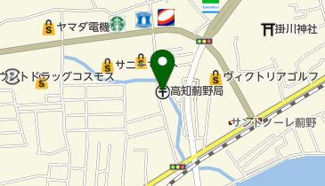 高知薊野郵便局の地図画像