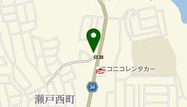 高知瀬戸西町郵便局の地図画像