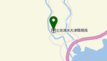 土佐清水大津簡易郵便局の地図画像
