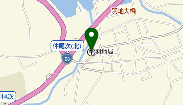 羽地郵便局の地図画像