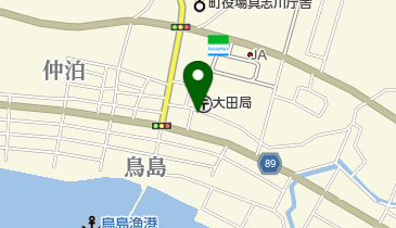 大田郵便局の地図画像