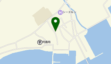 阿嘉郵便局の地図画像
