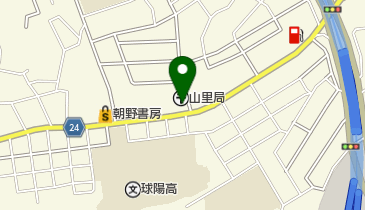 山里郵便局の地図画像