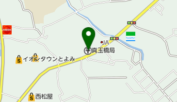 真玉橋郵便局の地図画像