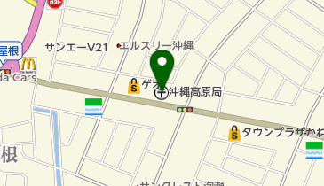 沖縄高原郵便局の地図画像