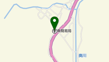 奥簡易郵便局の地図画像
