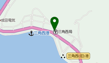 三角西郵便局の地図画像