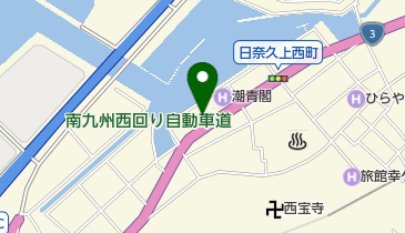 日奈久郵便局の地図画像